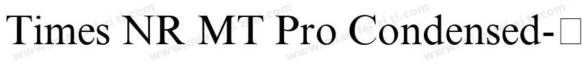 Times NR MT Pro Condensed字体转换